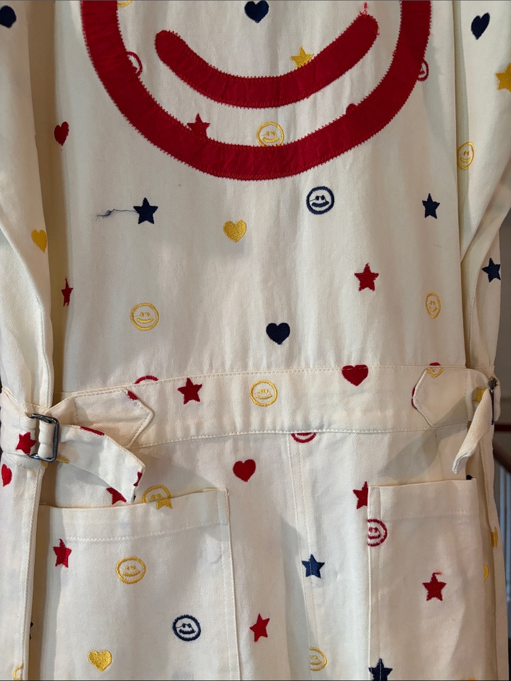 Sugarhigh Lovestoned Drop Dead Cream Star & Heart Printed Jumpsuit - Picture 7 of 11